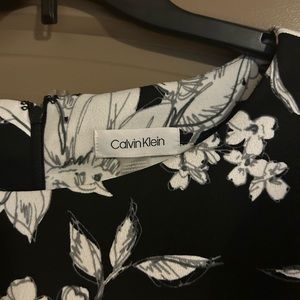 Calvin Klein Black and White A-line dress. Size 14.